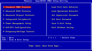 Setup Utility screen (Modular, Phoenix copyright)