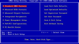 Setup Utility screen (Modular, Award copyright)