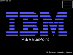 IBM PS/ValuePoint P60 POST screen (based on Intel Premiere/PCI LP/LPX)