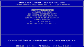 Early setup utility (Intel Classic/PCI)