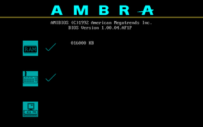 AMBRA (IBM) DP60PCI POST screen (based on Intel Premiere/PCI ED)